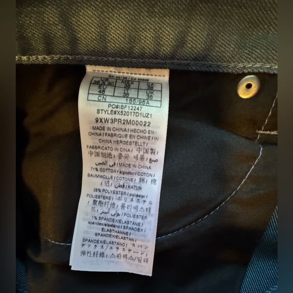 Guess Slim Straight Del Mar Fit Stormy Blue Pant - Picture 7 of 12